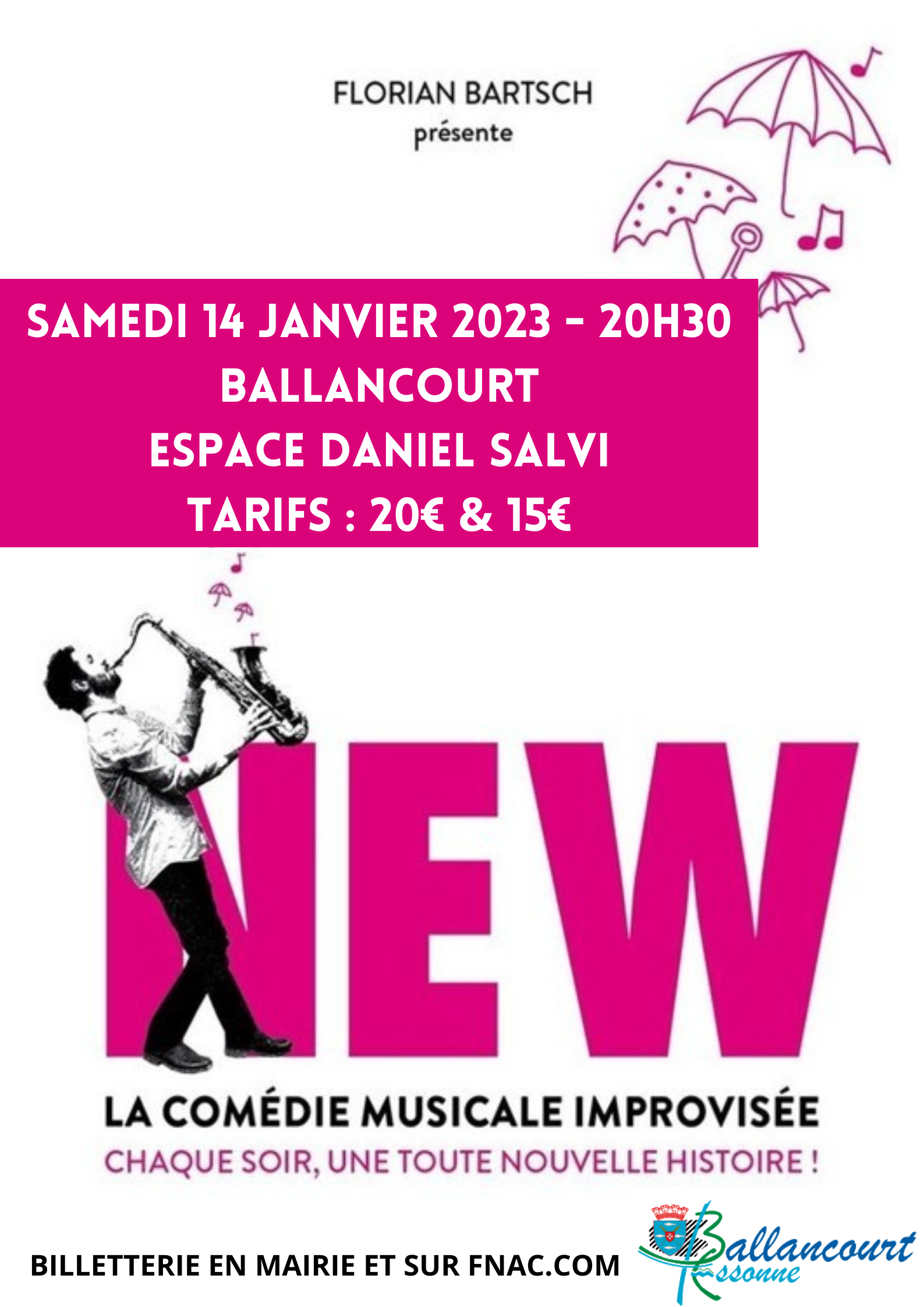 NEW - La comédie musicale improvisée - Affiche New Png