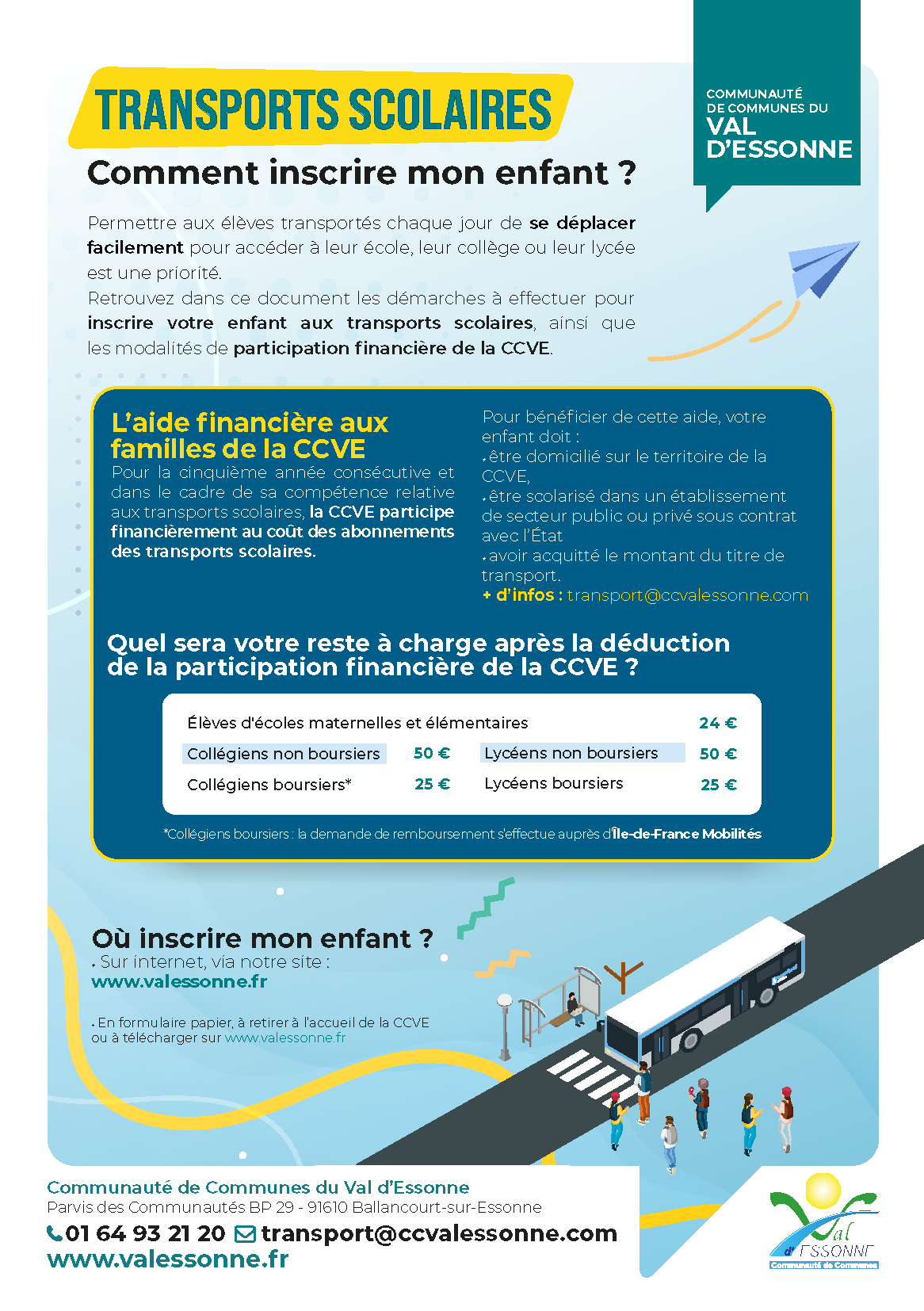 Transports scolaires : Comment inscrire vos enfants ?  - Flyer Livret Transport Mai 2022 Page 1 Png