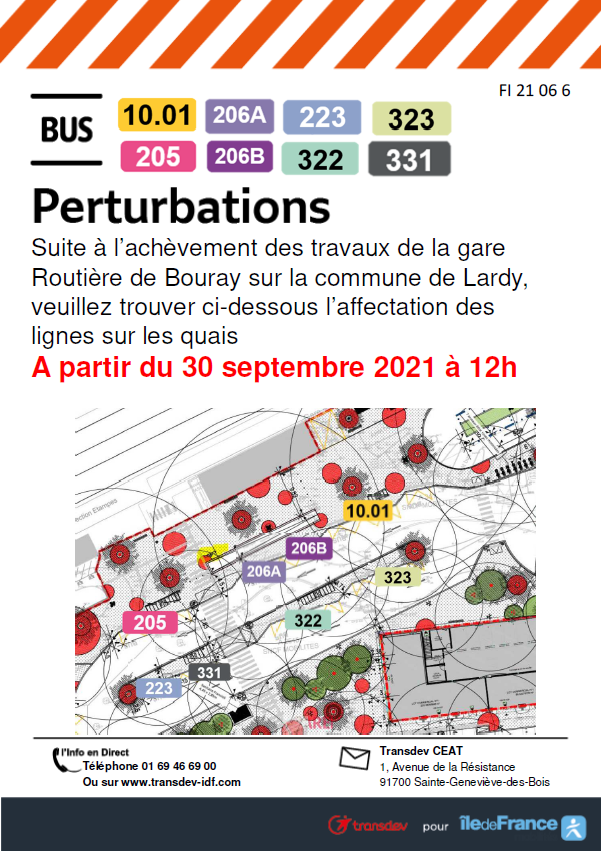 Perturbations gare de Bouray - Busbouray