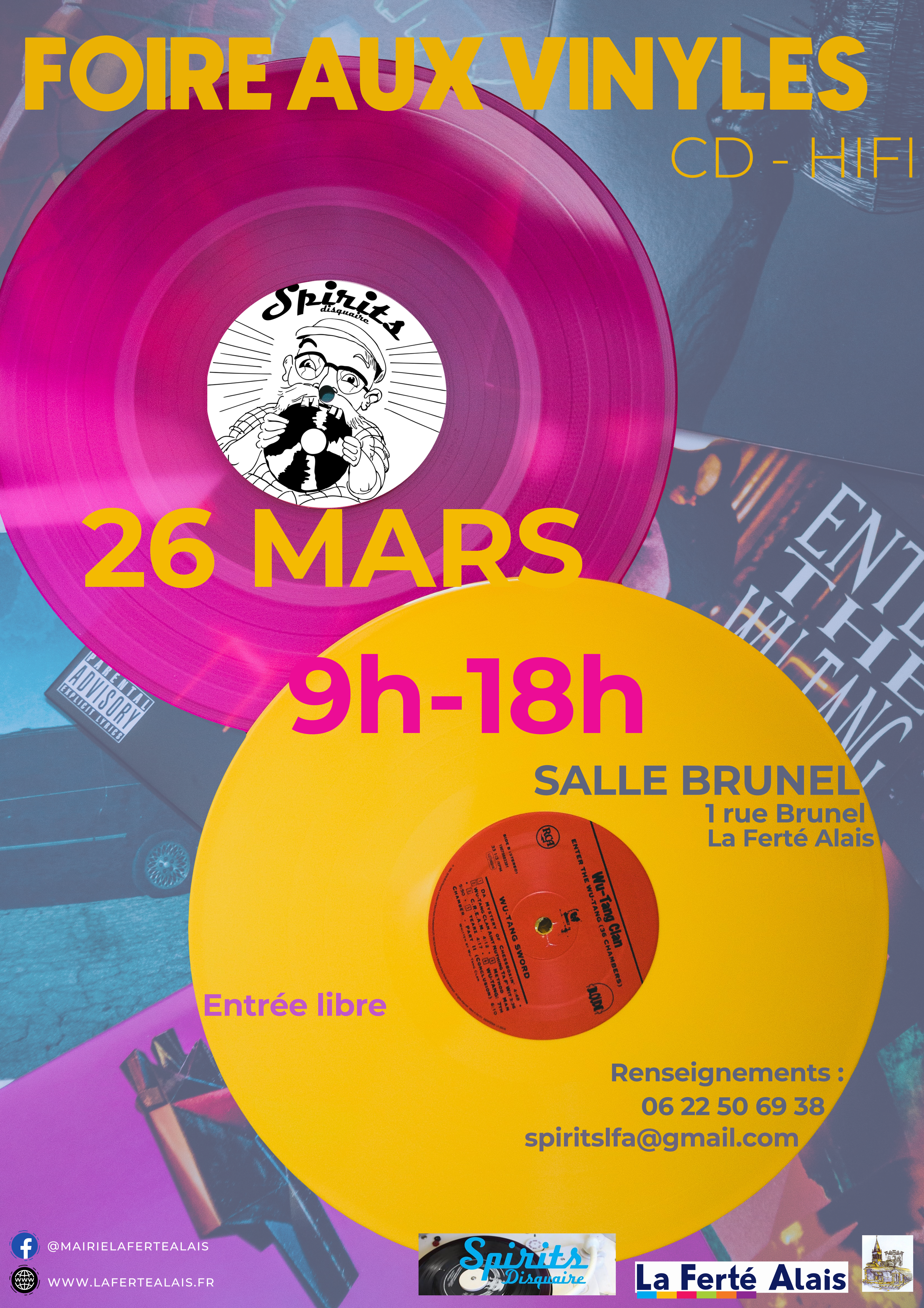 Foire aux vinyles  - Affiche Foire Aux Vinyles V 2 Png