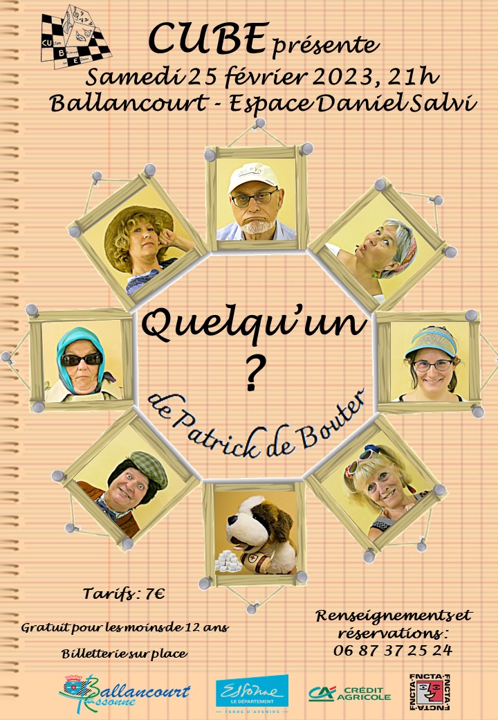 Théâtre à Ballancourt : Cube prend des couleurs ! - 2023 Quelquun Affiche Cube Jpg