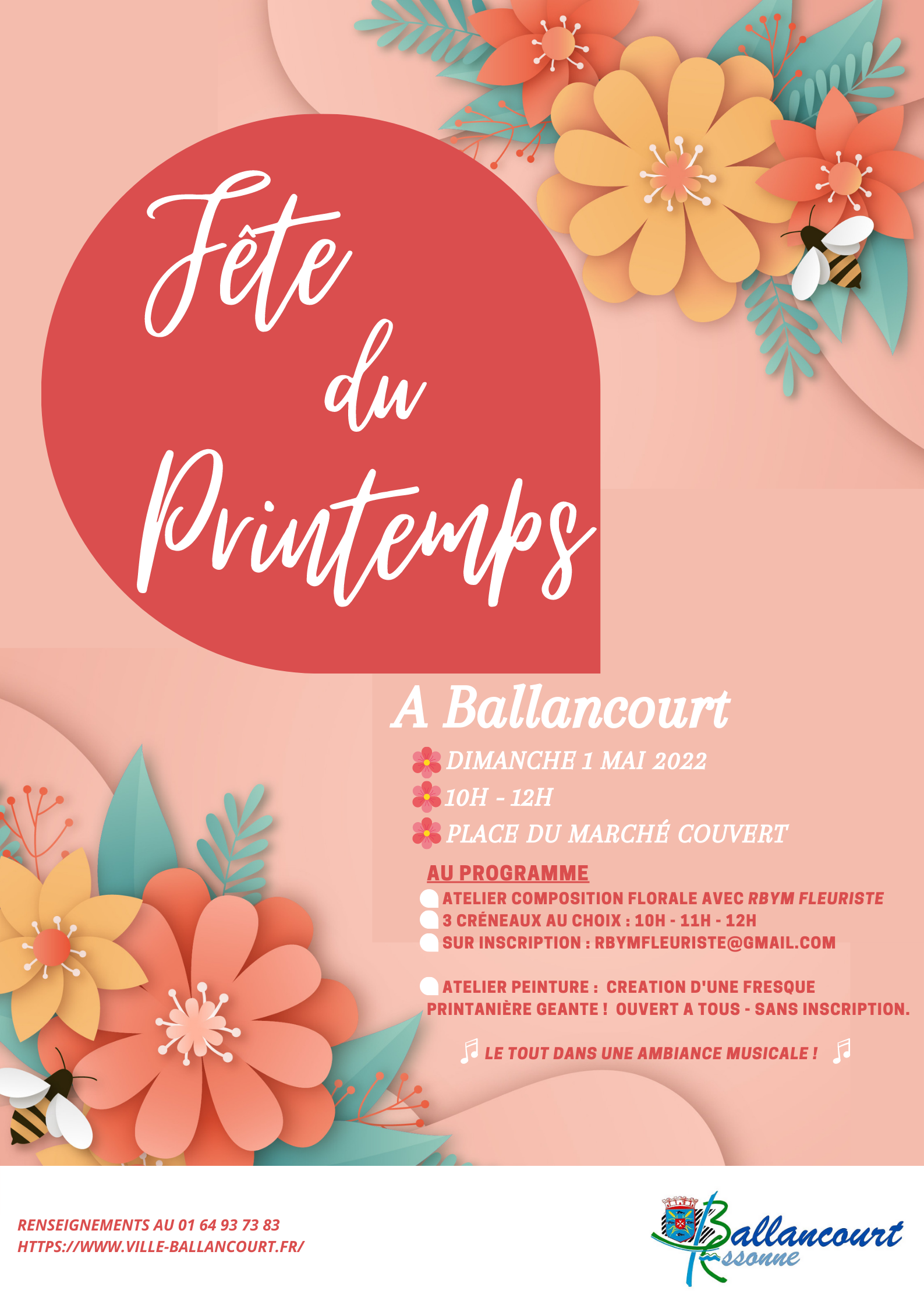La fête du printemps !  - Fete Du Printemps Animation Marche Mai 2022 Def Png