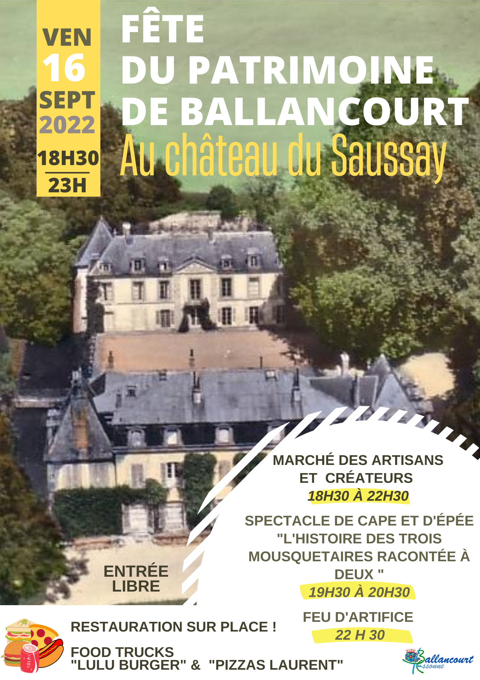 Fête du patrimoine à Ballancourt  - Fete Du Patrimoine 2022 Png