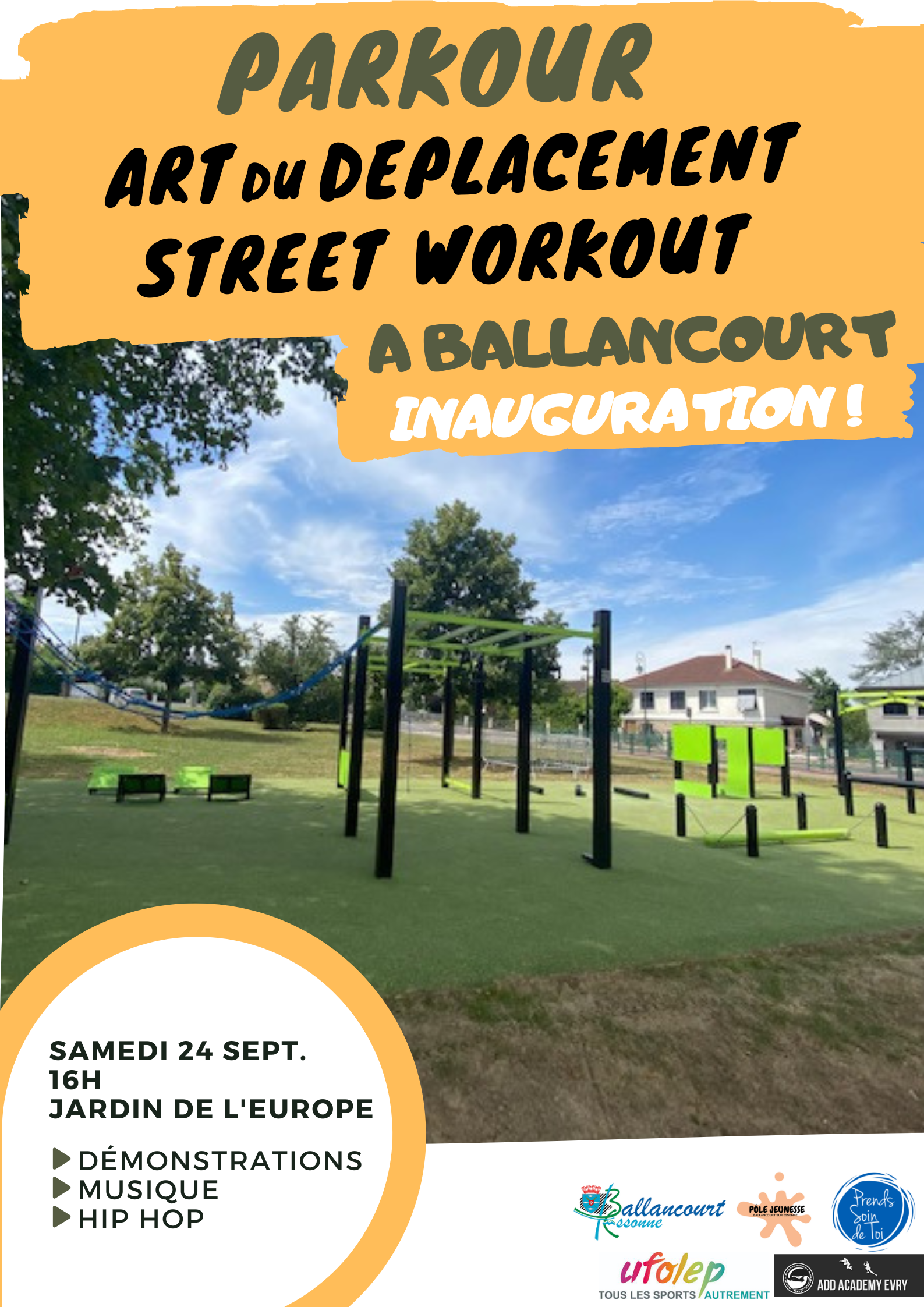 Inauguration Parkour Art Du Déplacement à Ballancourt !  - Inauguration Add V 2 Png