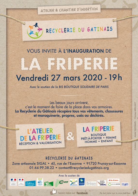 Inauguration de la Friperie du Gâtinais - Recyclerie Friperie