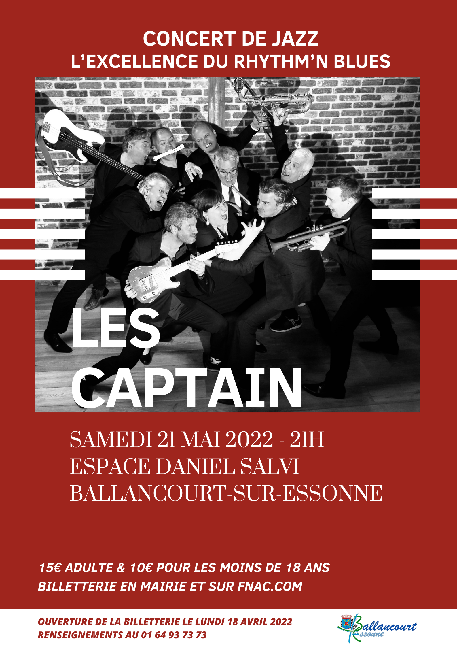 Les Captain , l'excellence du rhythm'n blues à Ballancourt ! - Affiche Les Captain Bord Png