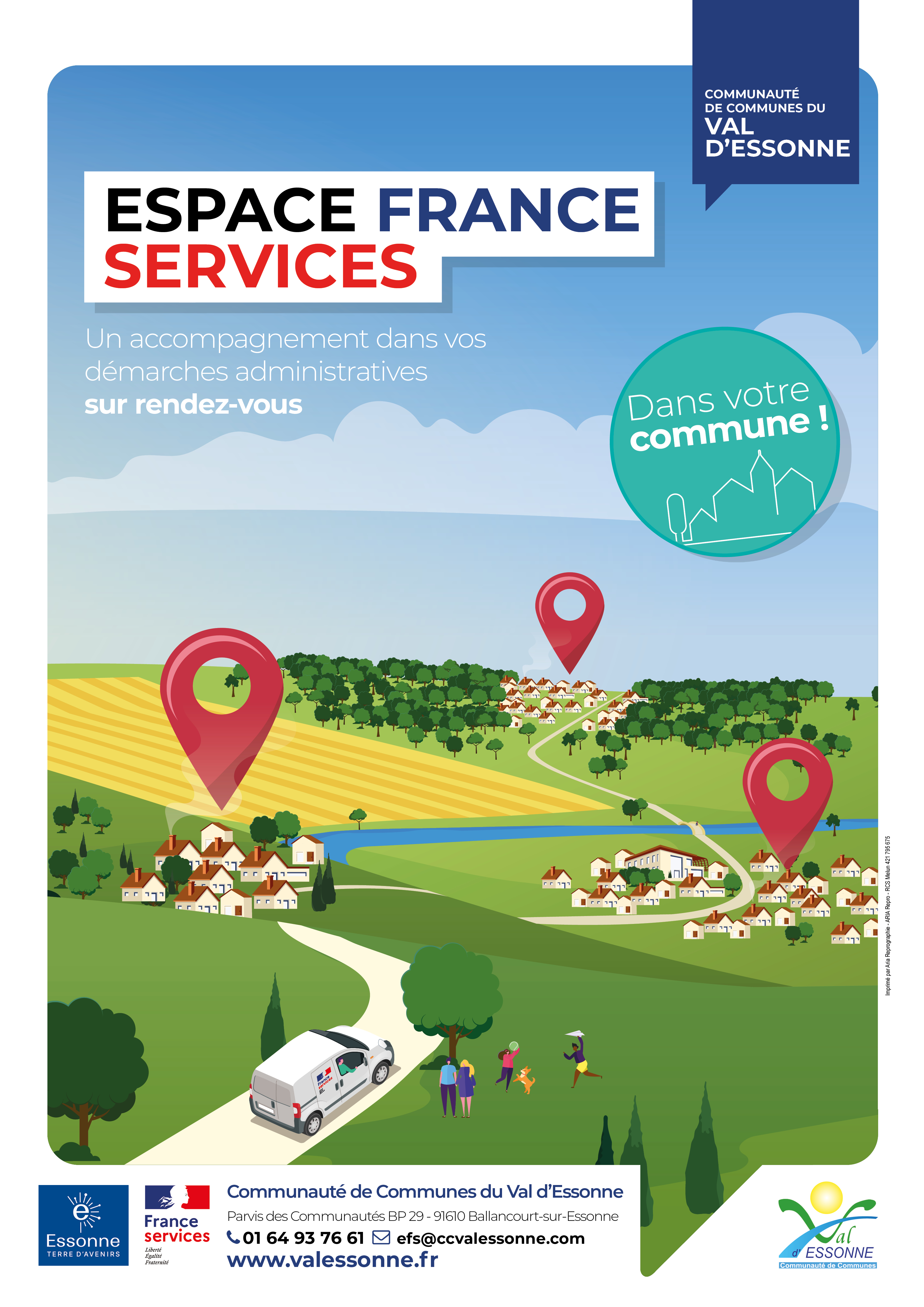 L'Espace France Services du Val d'Essonne se déplace dans votre commune !  - Efs Itinerance Jpg